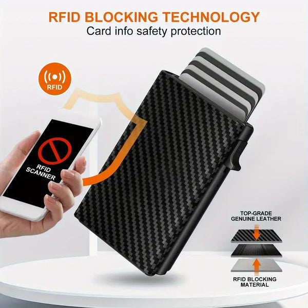 Ultra Slim 10-14 Card Capacity Wallet - RFID Blocking