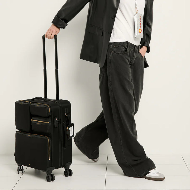 Short-Haul Suitcase- Econyl® Regenerated Nylon in Black