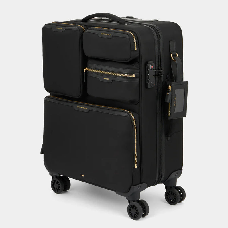 Short-Haul Suitcase- Econyl® Regenerated Nylon in Black